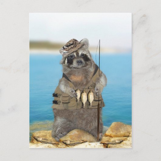 魚釣り ポストカード (正面)