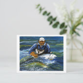 魚釣り ポストカード (スタンド正面)