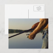 魚釣り ポストカード (正面/裏面)