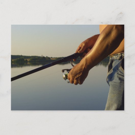 魚釣り ポストカード (正面)