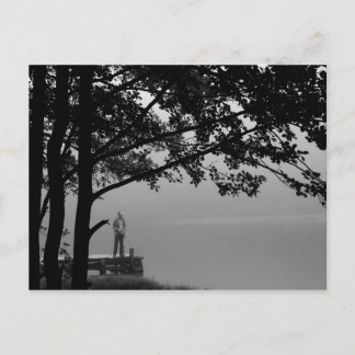 魚釣り ポストカード