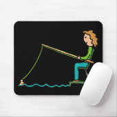 魚釣り マウスパッド (マウス)