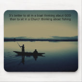 魚釣り マウスパッド (正面)