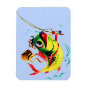 魚釣り マグネット (縦)