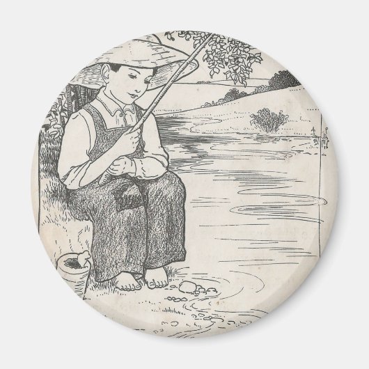 魚釣り マグネット (正面)