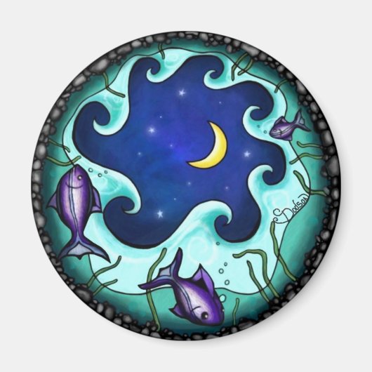 魚釣り マグネット (正面)