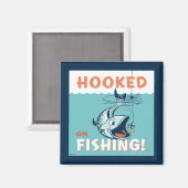 魚釣り マグネット (正面/裏面)