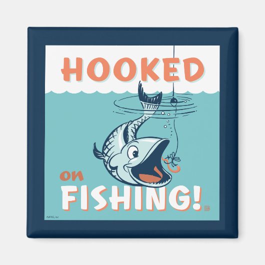 魚釣り マグネット (正面)