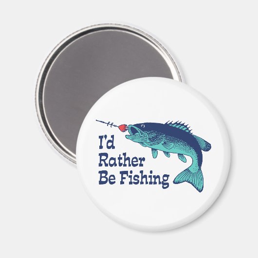 魚釣り マグネット (正面/裏面)
