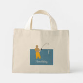 魚釣り ミニトートバッグ (裏面)