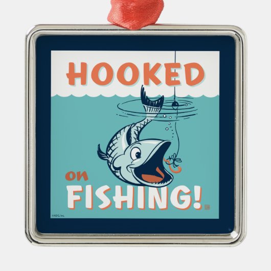 魚釣り メタルオーナメント (正面)