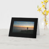 魚釣り・ユー・ファーザー・デイ カード (黄色い花)