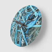 魚釣り ラウンド壁時計 (傾斜)