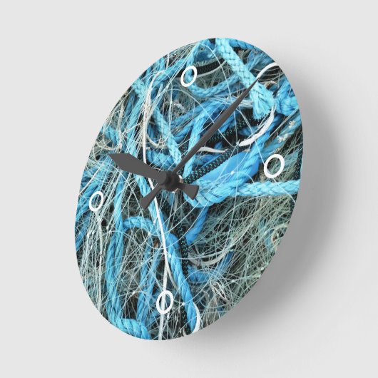 魚釣り ラウンド壁時計 (傾斜)