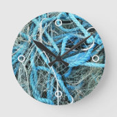 魚釣り ラウンド壁時計 (正面)