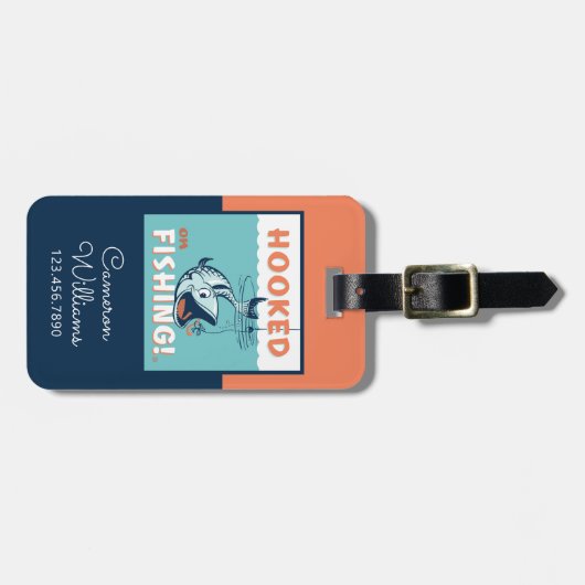 魚釣り ラゲッジタグ (正面横)