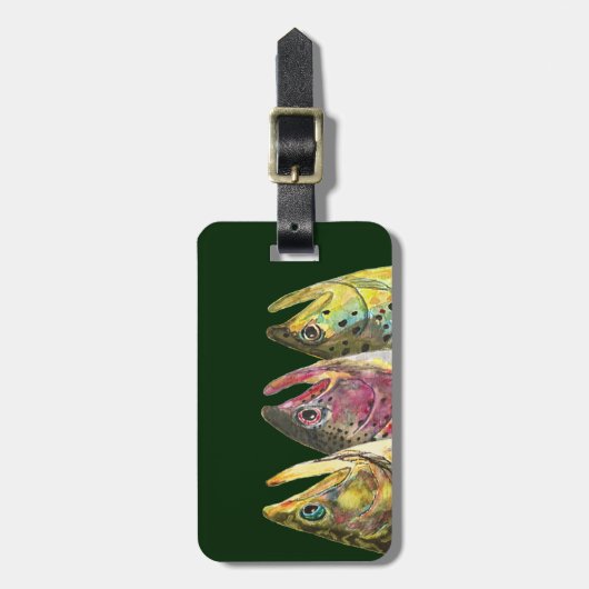 魚釣り ラゲッジタグ (正面縦)