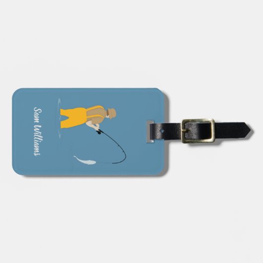 魚釣り ラゲッジタグ (正面横)