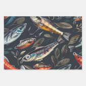 魚釣り ラッピングペーパーシート (正面2)