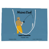 魚釣り ラージペーパーバッグ (裏面)