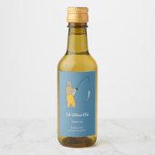 魚釣り ワインラベル (正面)