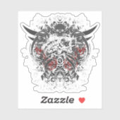 魚釣り – 入れ墨と魚釣り シール (シート)