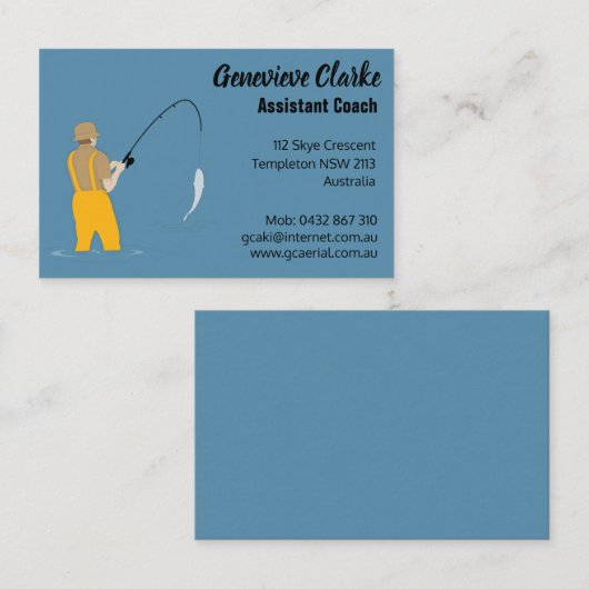 魚釣り 名刺 (正面/裏面)