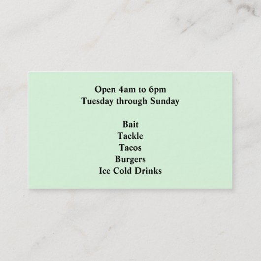 魚釣り 名刺 (裏面)