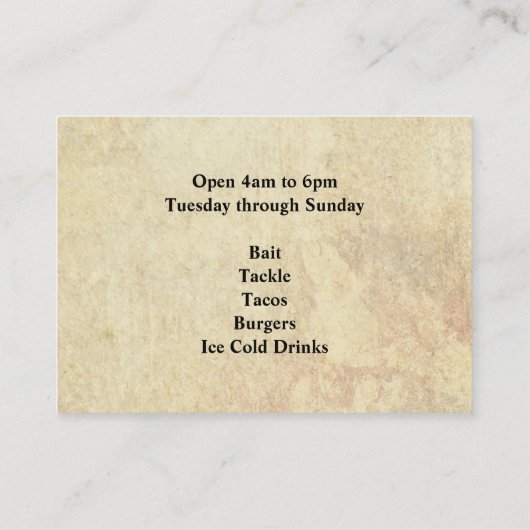 魚釣り 名刺 (裏面)