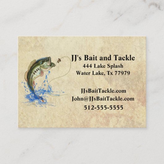 魚釣り 名刺 (正面)