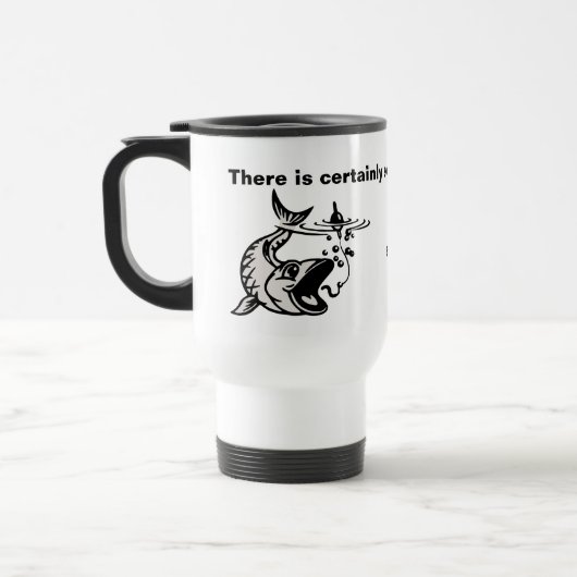 魚釣り – 平和と平感じ穏 トラベルマグ (左)