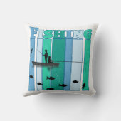 魚釣り |最高の魚釣り クッション (裏面)