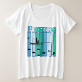 魚釣り |最高の魚釣り プラスサイズTシャツ