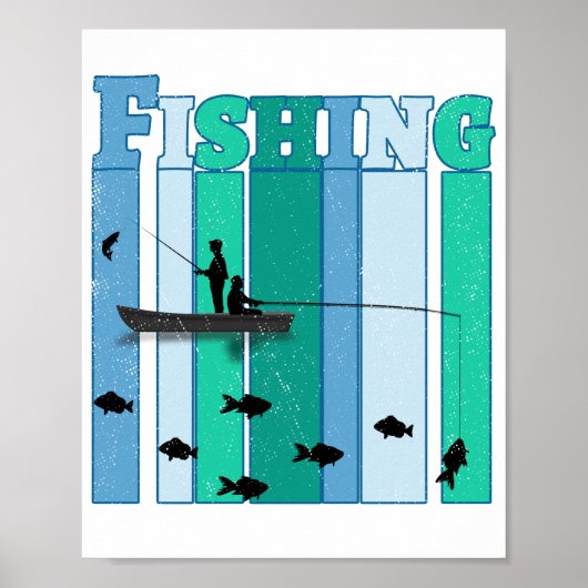 魚釣り |最高の魚釣り ポスター (正面)