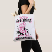 魚釣り，漁師，場所，魚釣り，魚のシャツ トートバッグ (クローズアップ)