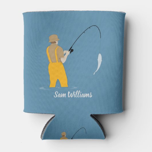 魚釣り 缶クーラー (正面)