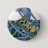 魚釣り 缶バッジ (正面)