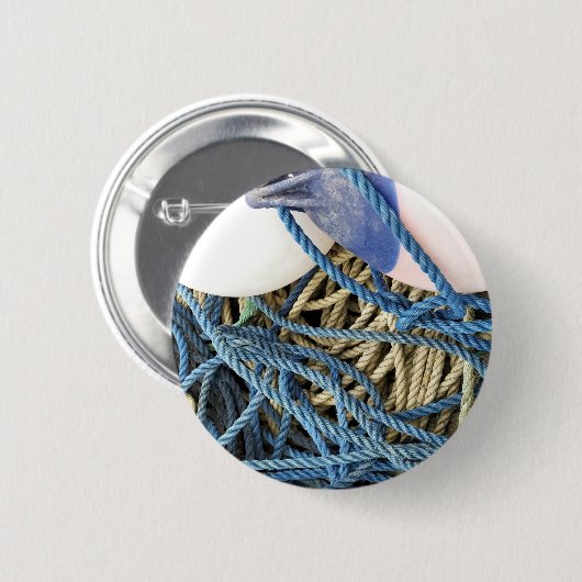 魚釣り 缶バッジ (正面&裏面)