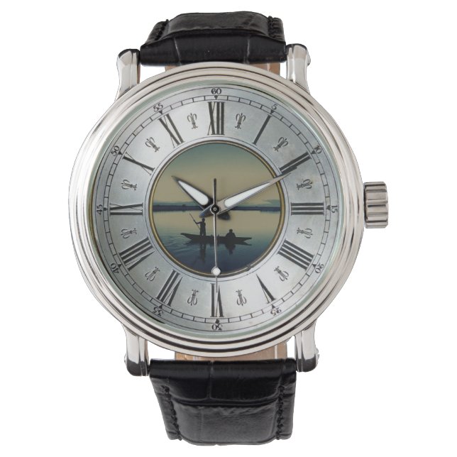 魚釣り 腕時計 (正面)