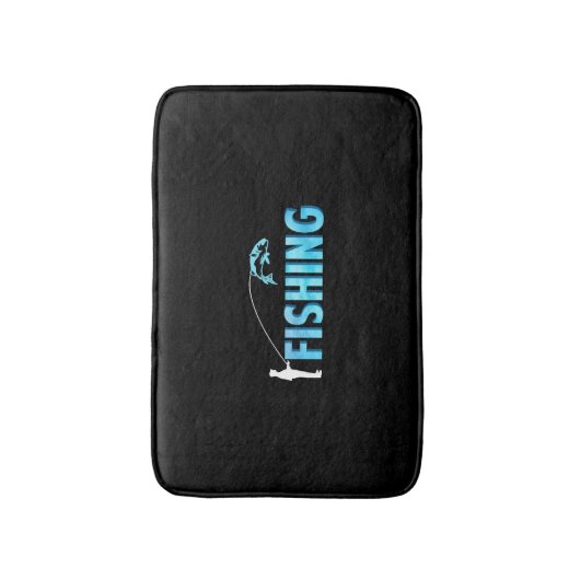 魚釣り-魚釣り バスマット (正面縦)