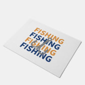 魚釣り、魚釣り、魚釣り、魚釣り-魚釣りギフト ドアマット (アングル)