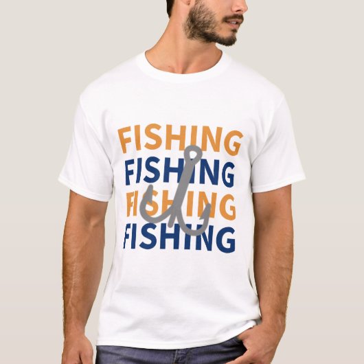 魚釣り、魚釣り、魚釣り、魚釣り-魚釣りギフト Tシャツ (正面)