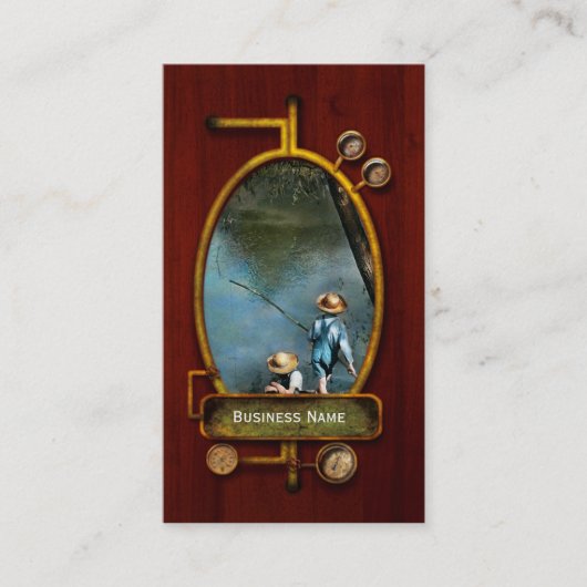 魚釣り- God Fishin' - 1940 名刺 (正面)