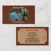 魚釣り- God Fishin' - 1940 名刺 (正面/裏面)