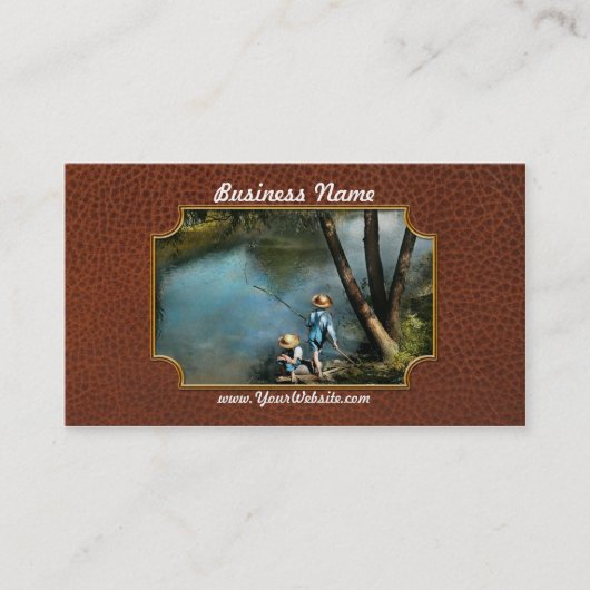 魚釣り- God Fishin' - 1940 名刺 (正面)