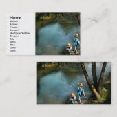 魚釣り- God Fishin' - 1940 名刺 (正面/裏面)