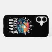 魚釣り iPhone 16ケース (裏面横)