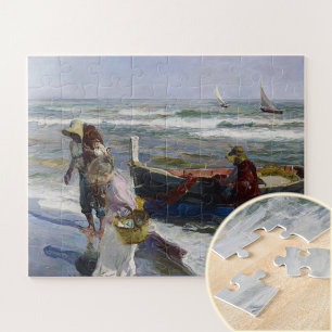 魚釣り、Joaquin Sorolla y Bastidaからの復帰 ジグソーパズル