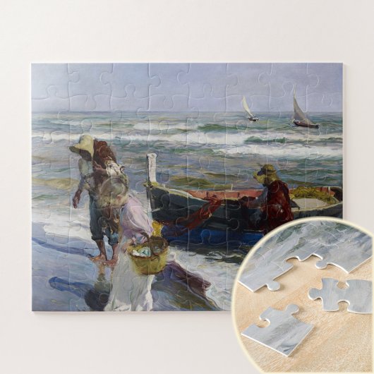 魚釣り、Joaquin Sorolla y Bastidaからの復帰 ジグソーパズル