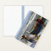 魚釣り、Joaquin Sorolla y Bastidaからの復帰 ノートブック (内側)